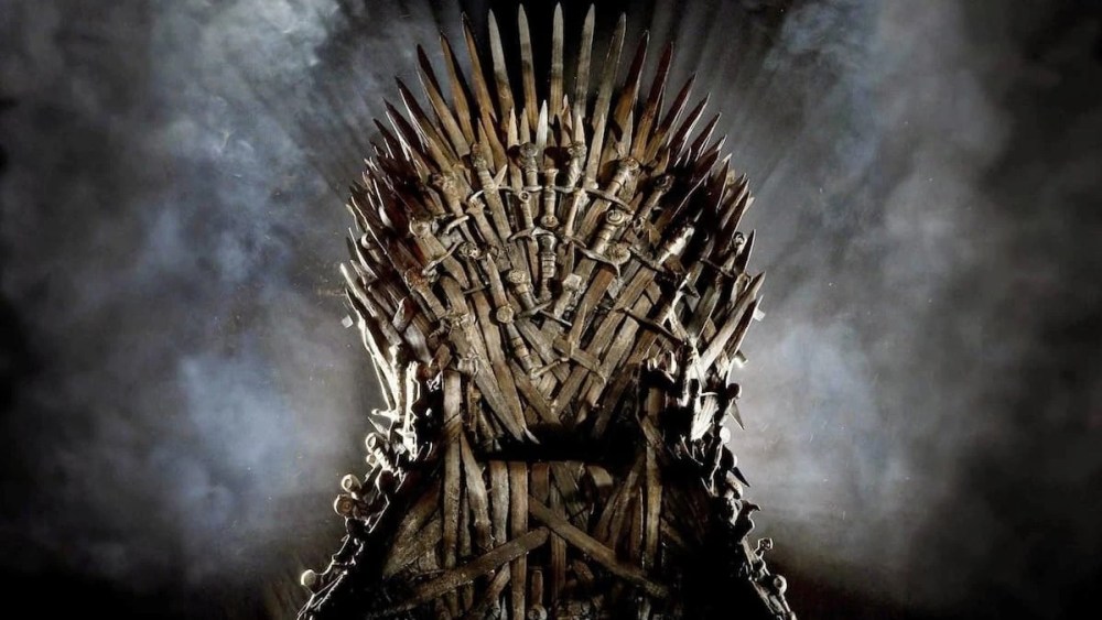 The Iron Throne from Game of Thrones and House of the Dragon