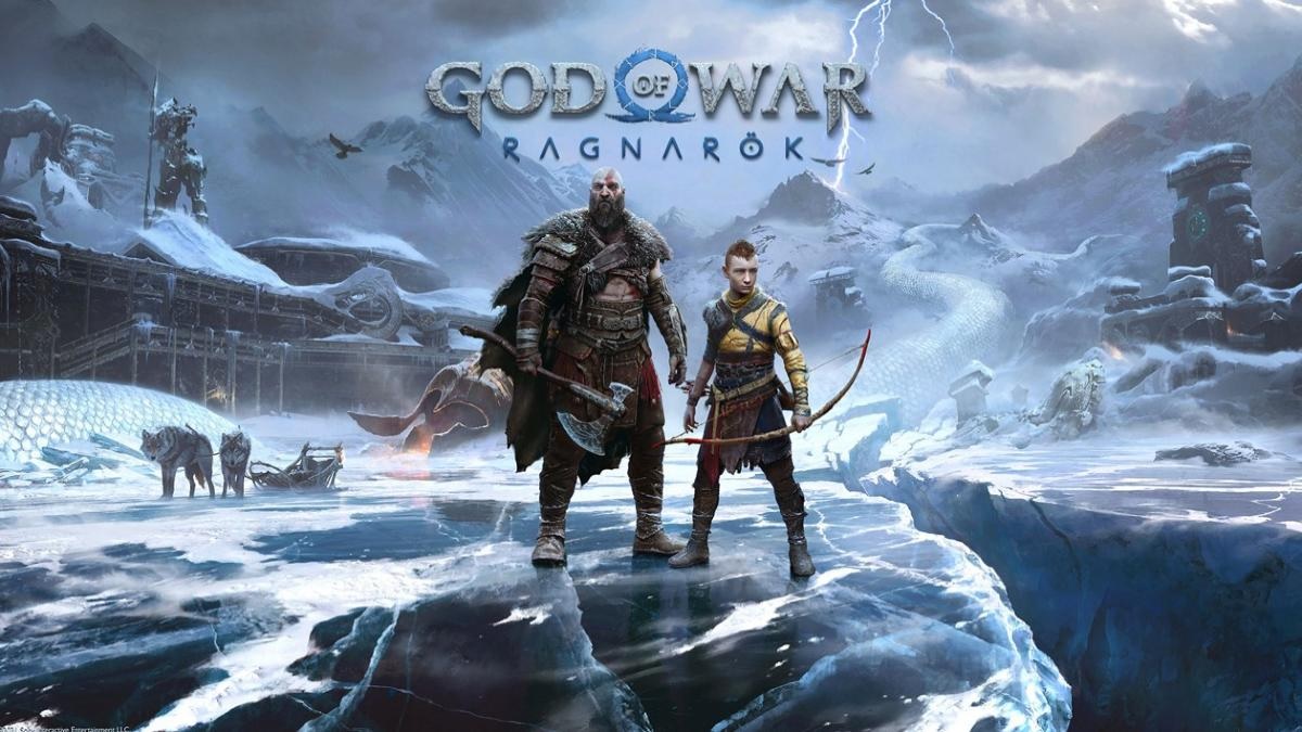 God of War Ragnarok promo art featuring Kratos and Atreus