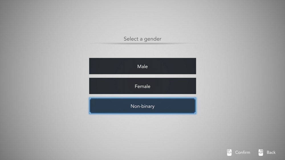 Gender options in Harvestella