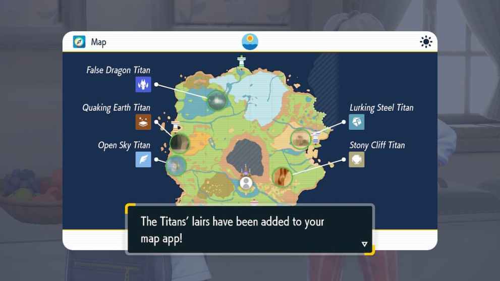 Titan locations in Pokemon Scarlet and Violet