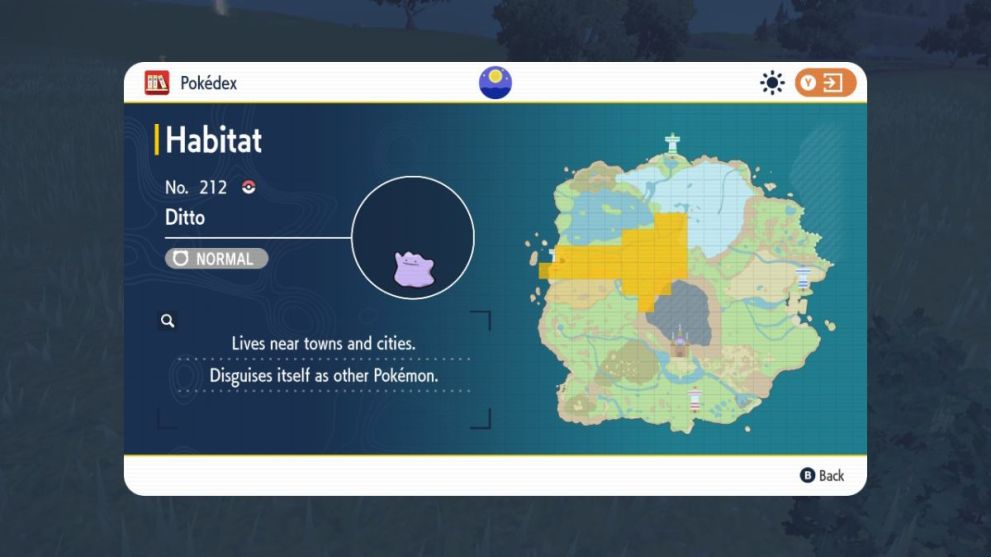 Ditto location in Pokemon Scarlet & Violet