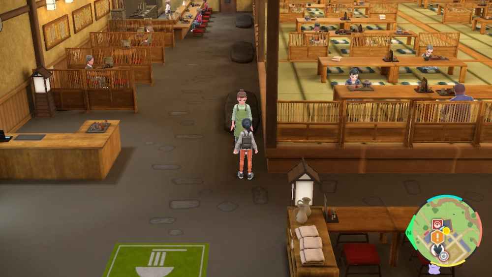 NPC at Treasure Eatery in Pokemon Scarlet and Violet