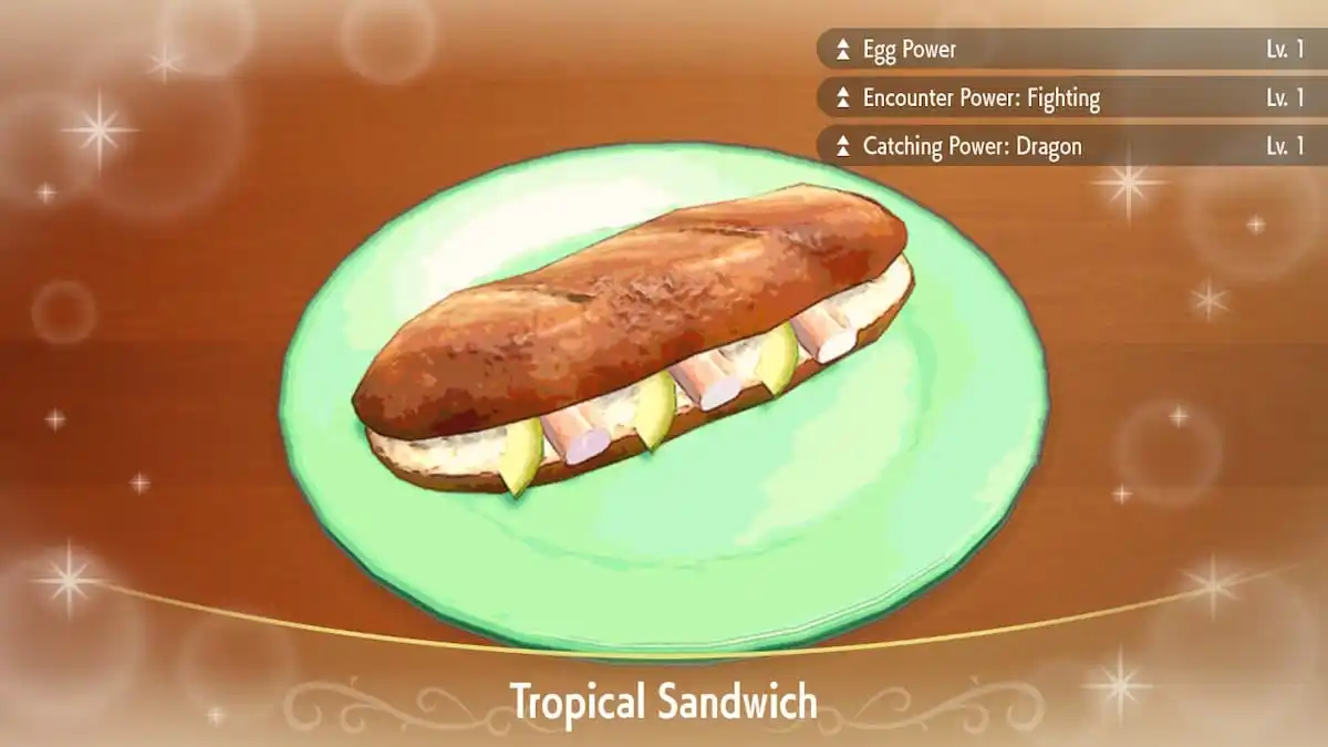 Tropical Sandwich in Pokemon Scarlet and Violet