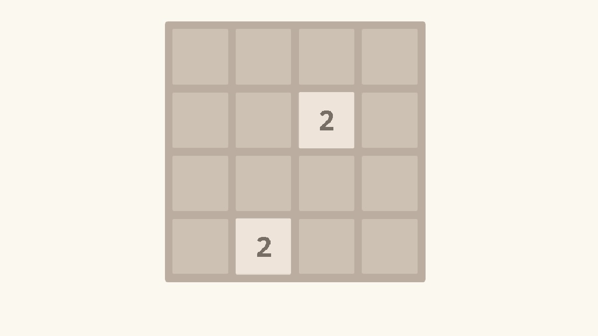 The 2048 game board