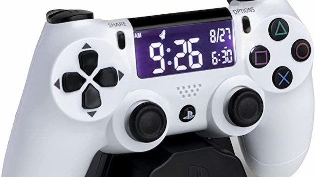 PlayStation White Controller Alarm Clock from Amazon