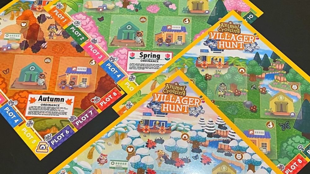 Animal Crossing Villager Hunt Seasonal Game Boards