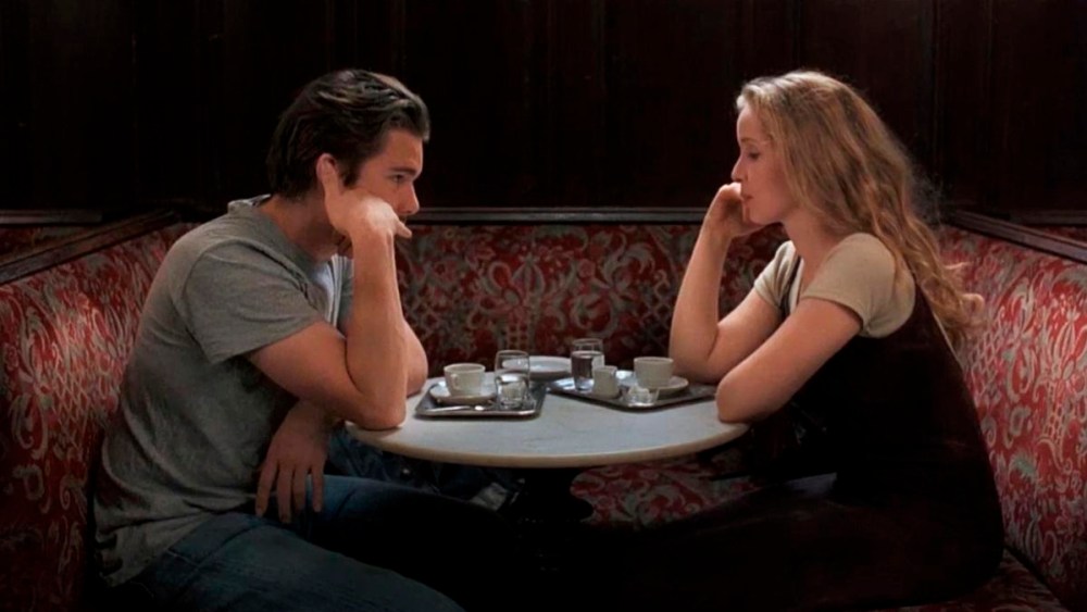 Ethan Hawke and Julie Delpy in Before Sunrise