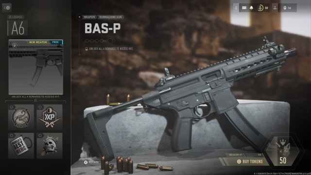 BAS-P SMG in the MW2 battle pass