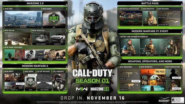Call of Duty Warzone 2 COD Modern Warfare 2 season 1