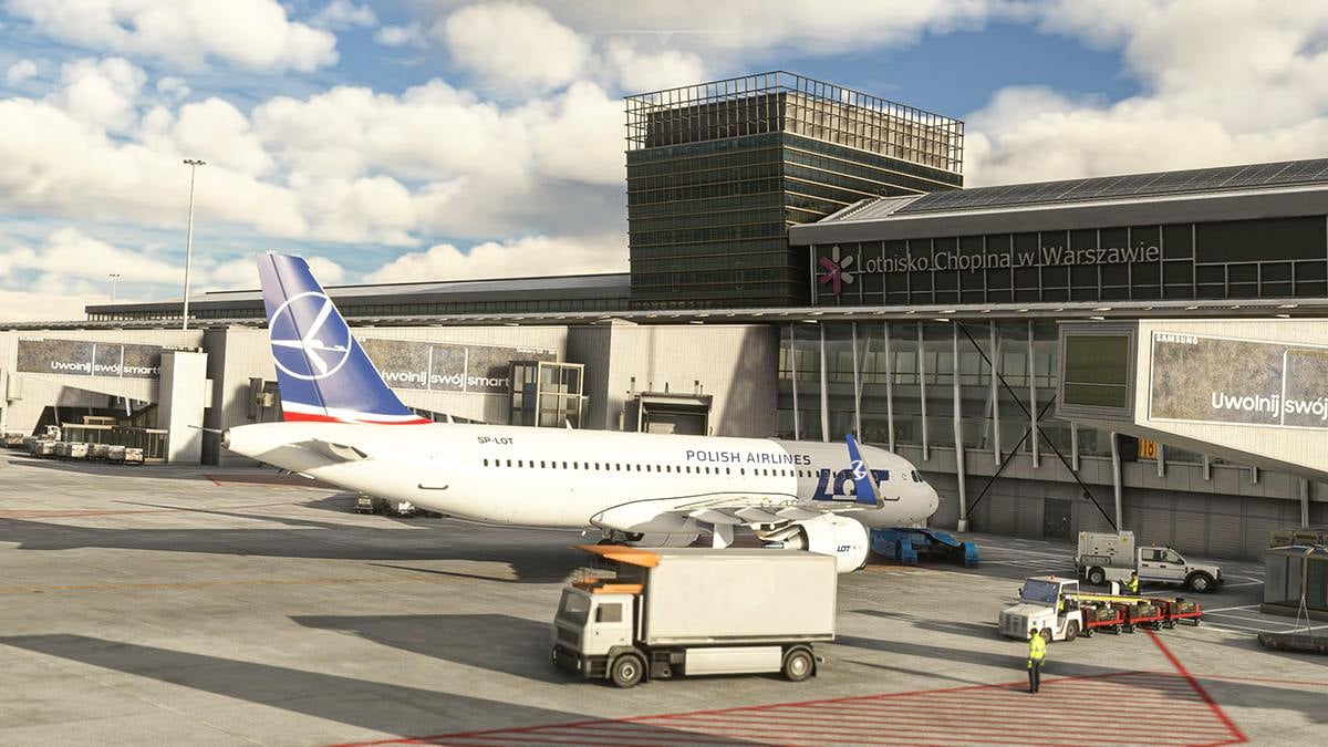 Microsoft Flight Simulator Lanzamiento de los aeropuertos Chopin y Mariscal Lamar de Varsovia;  Newark Liberty llega antes de Navidad