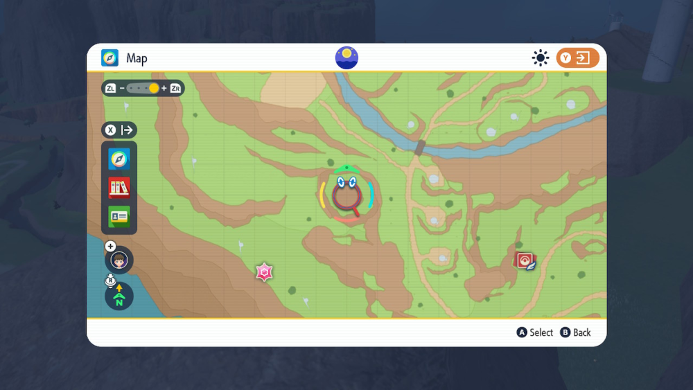 A Pokeball-shaped land in Pokemon Scarlet and Violet 