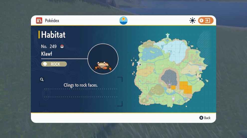 Klawf Locations Pokemon Scarlet and Violet