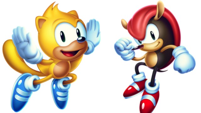 Ray the flying squirell and Mighty the armadillo from the Sonic franchise