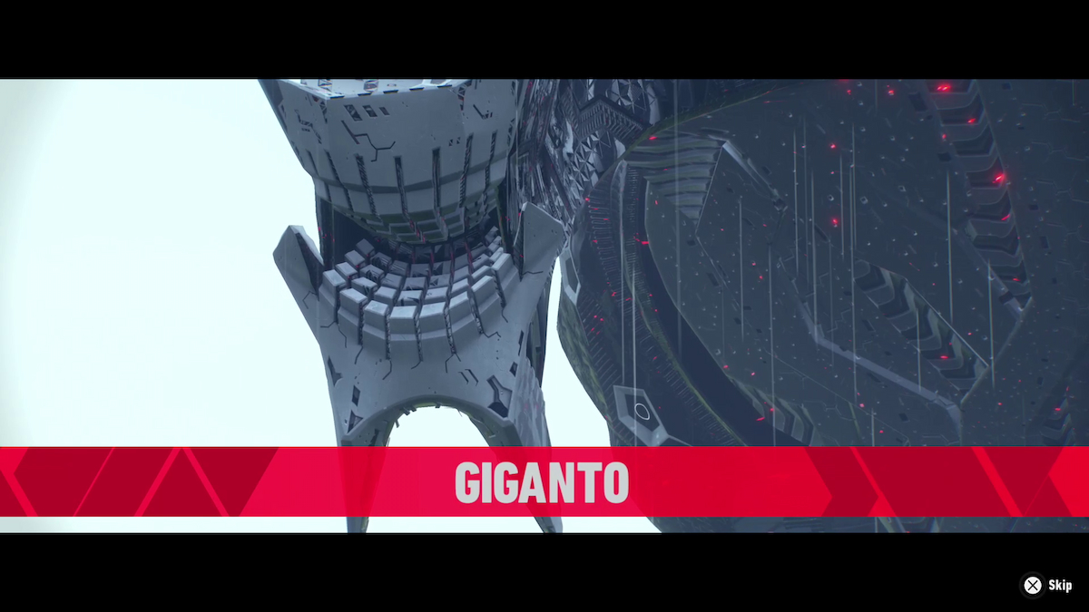 A screenshot of Giganto in Sonic Frontiers.
