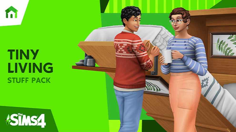 Get big bonuses by living small with the Sims 4 Tiny Living Stuff Pack