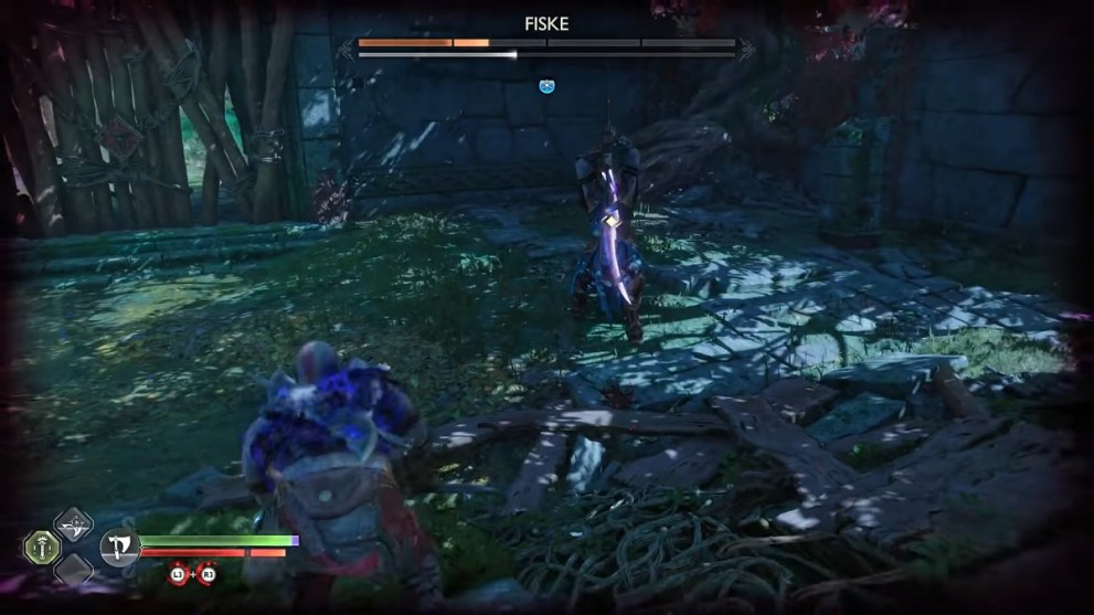 stay away when fiske uses bifrost attacks in god of war ragnarok