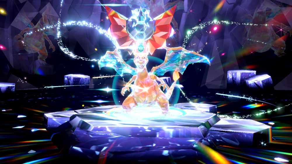 tera raid battle against charizard in pokemon scarlet and violet