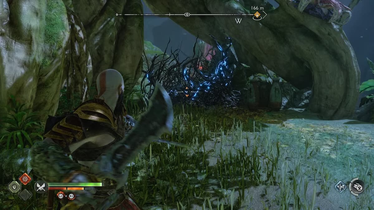 How to Destroy Blue Vines in God of War Ragnarok - Twinfinite
