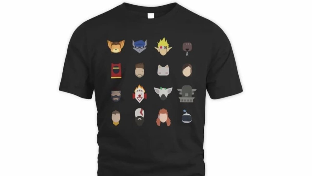 PlayStation Studios Characters Icon T-Shirt from PlayStation Gear