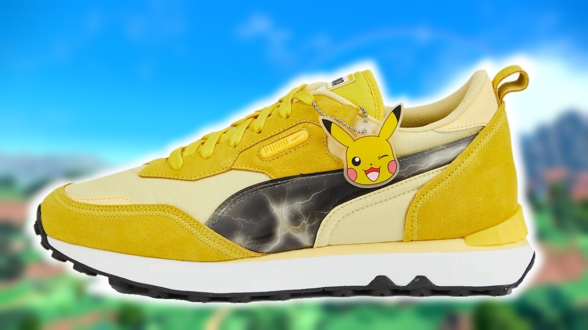 pokemon puma sneaker collaboration pikachu design