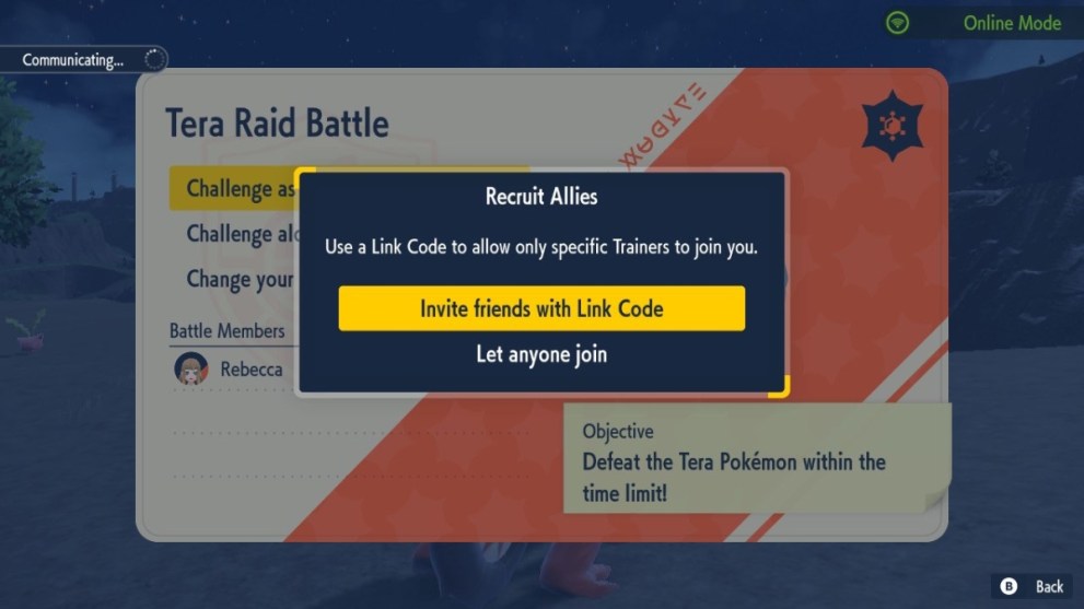 pokemon scarlet violet recruit allies tera raid battle