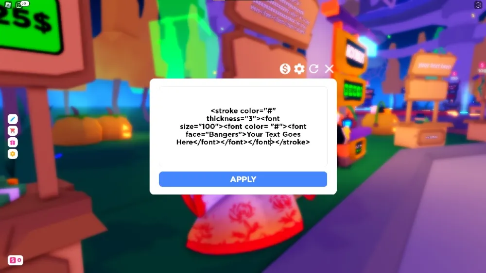 html color text in roblox pls donate