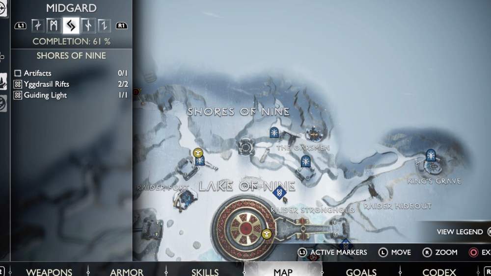 Antifacrt Map Ragnarok God of War Ragnarok: All Artifact Locations in Midgard