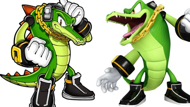 Vector the Crocodile from the Sonic franchise