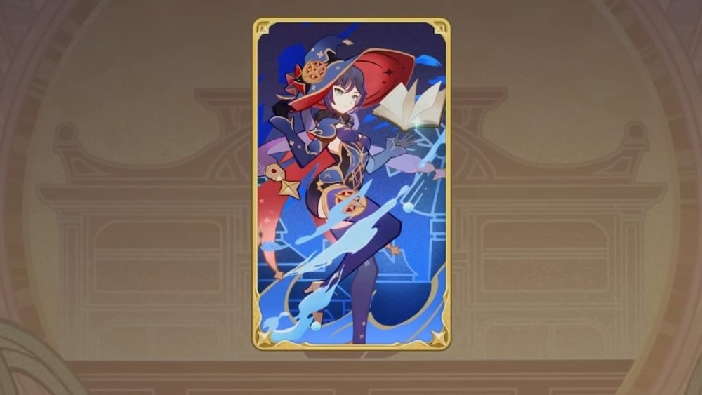 Mona Character Card in Genshin Impact