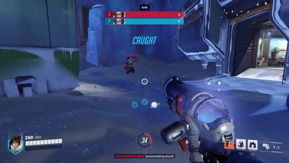Catching a snowball in Overwatch 2