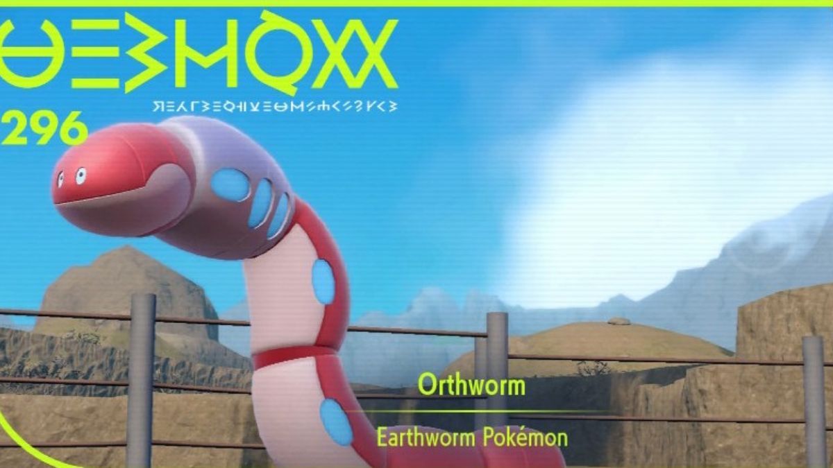 Orthworm in Pokemon Scarlet & Violet.
