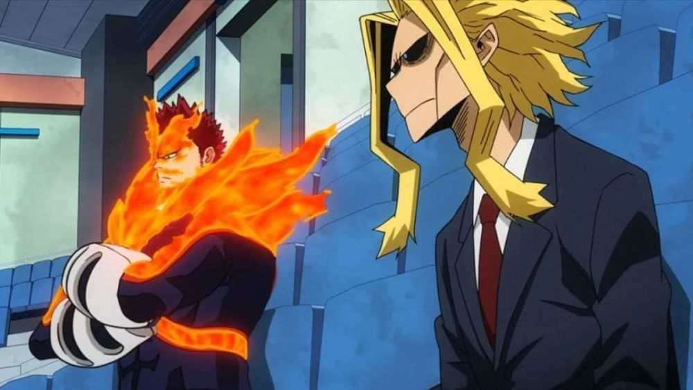 All Might and Endeavor from My Hero Academia