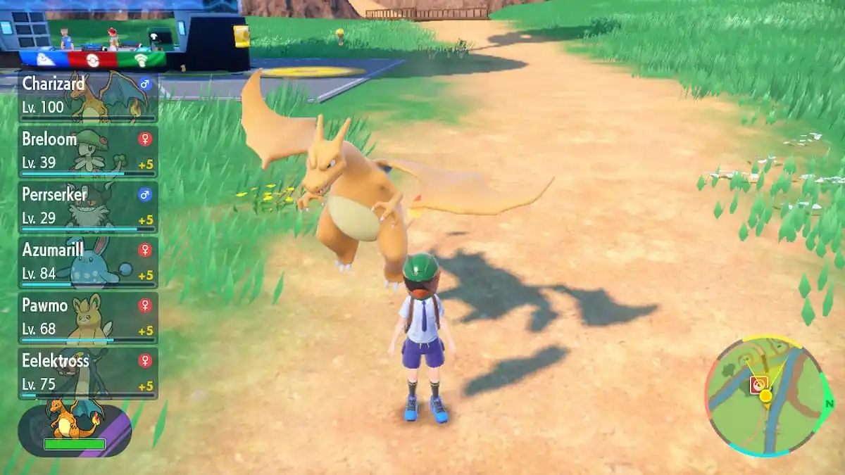Charizard in Let's Go mode from Pokemon Scarlet and Violet.