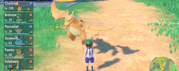 Charizard in Let's Go mode from Pokemon Scarlet and Violet.