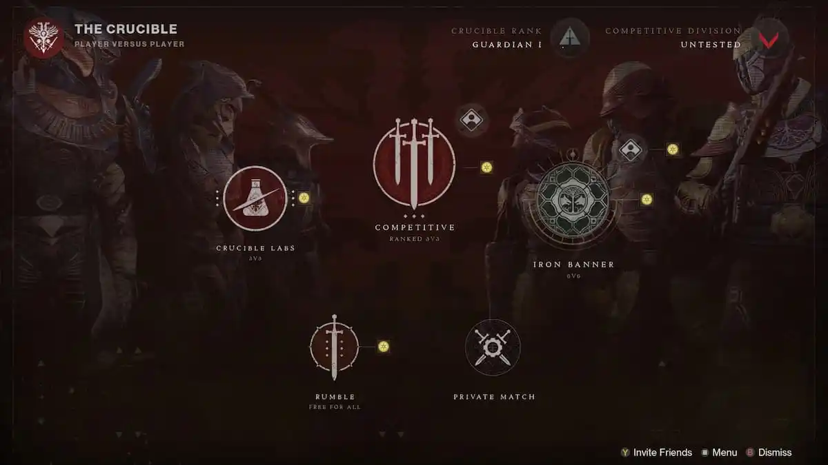 Destiny 2 Crucible in-game screenshot
