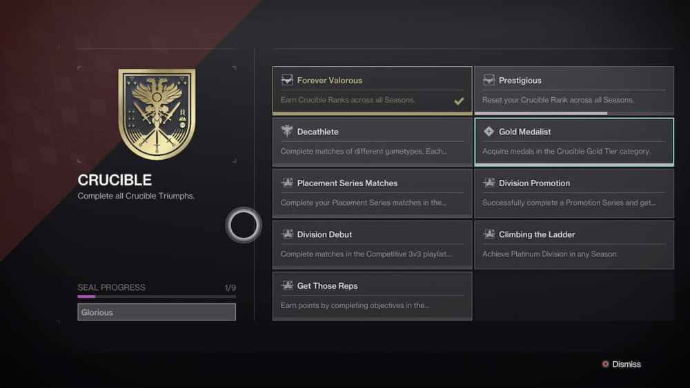 Destiny 2, how to to earn the Glorious title 
