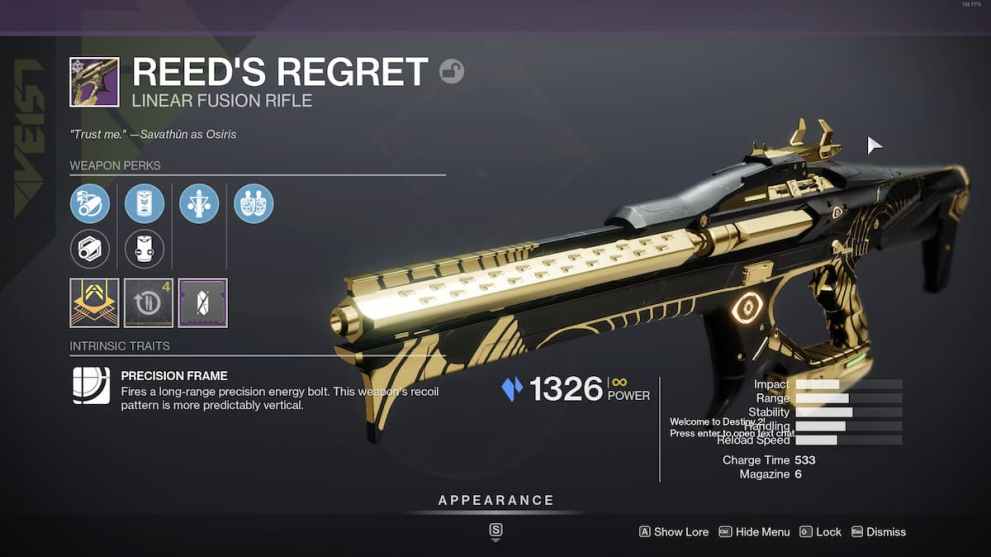 Destiny 2, Reed's Regret in-game screenshot