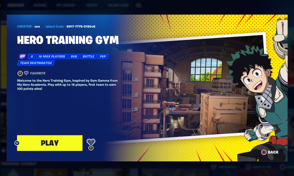 What Is the Hero Training Gym Creative Island Code in Fortnite? Answered