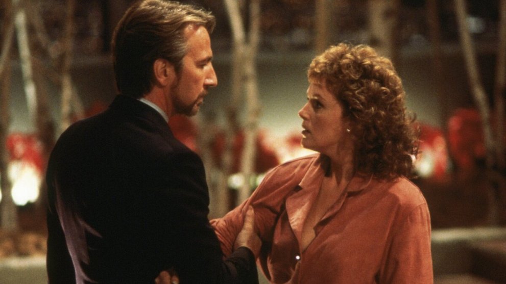 Holly Genarro and Hans Gruber in Die Hard