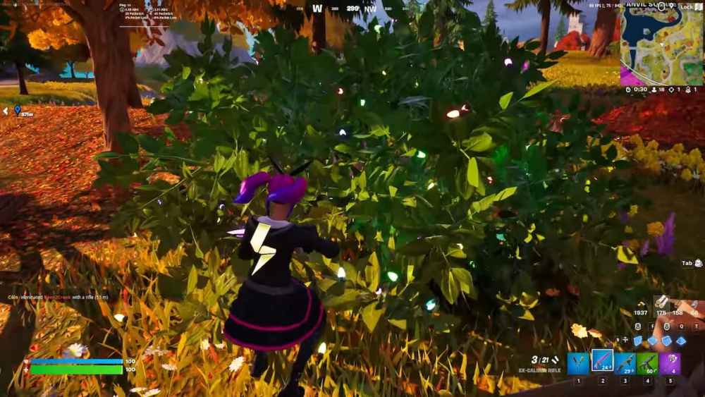 Where To Find Leaf Piles and Bushes in Fortnite