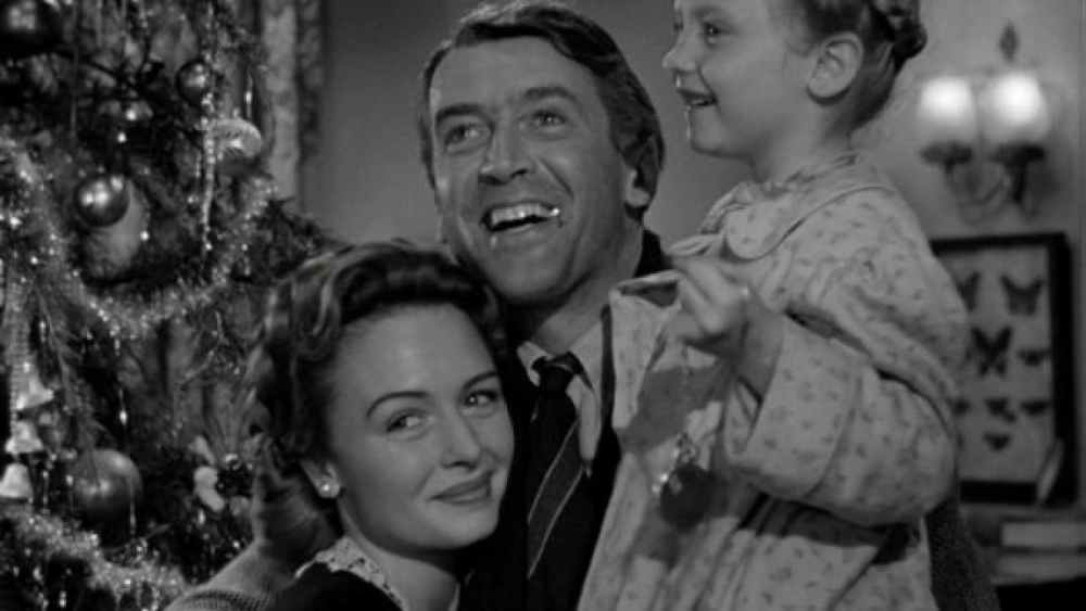 Everyone happy in It's a Wonderful Life.