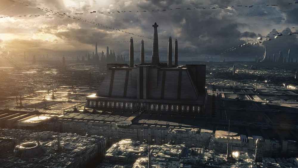 The Jedi Temple as seen in the Star Wars prequels.