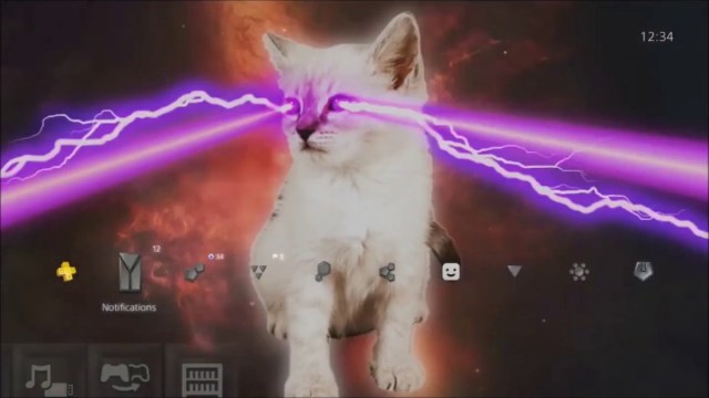 Laser Cat PS4 Theme