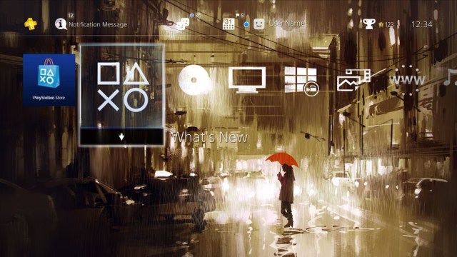 Red Umbrella PS4 Theme