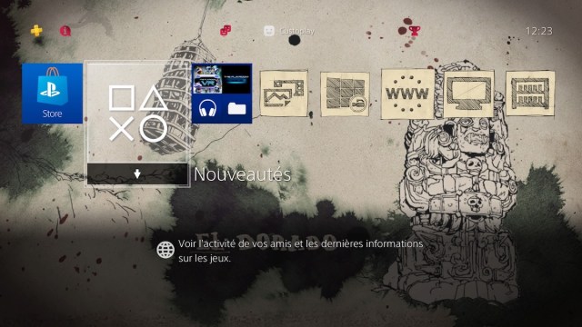 Uncharted 4 Ink PS4 Theme