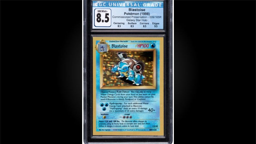 Pokémon Blastoise #009165R Commissioned Presentation Galaxy Star Hologram