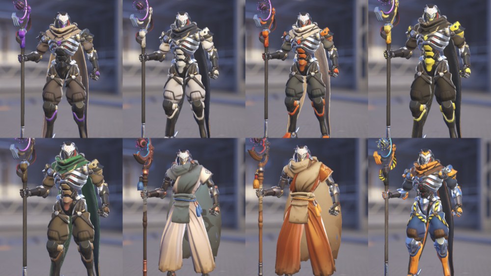 Rammatra's purchasable skins from the Overwatch 2 Hero Gallery.
