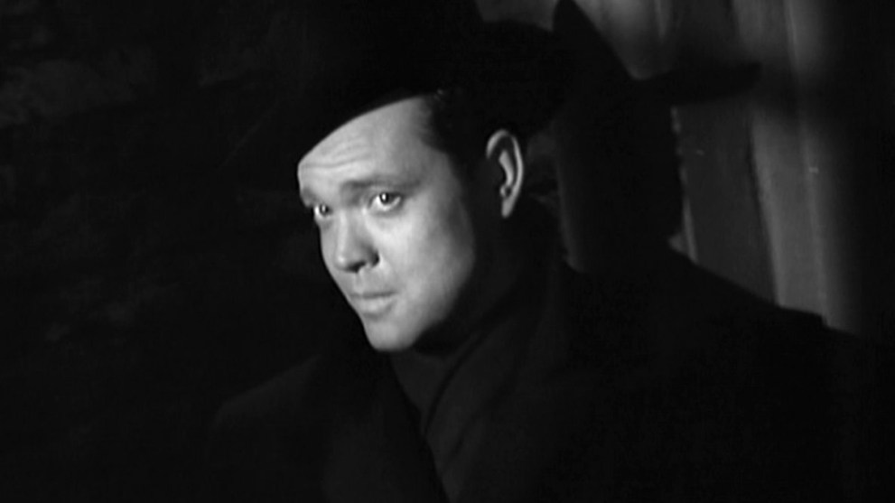Orson Welles as Harry Lime in The Third Man.