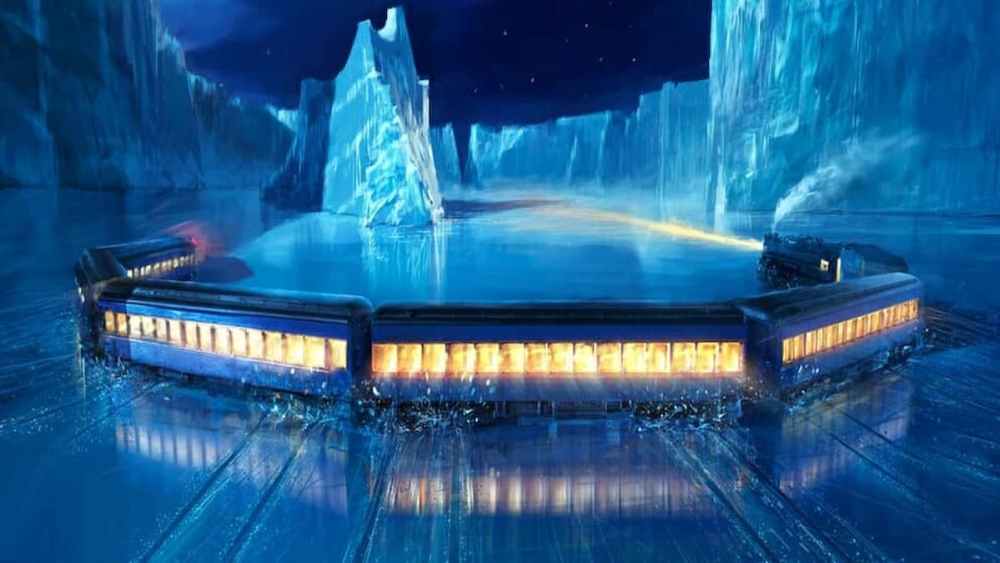 A scene from the Polar Express.