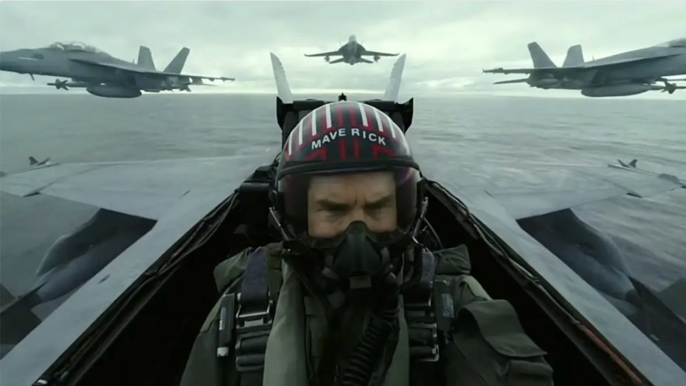 Tom Cruise as "Maverick" in Top Gun: Maverick
